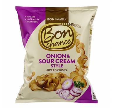 BON CHANCE bread crisps onion and sour cream 120g