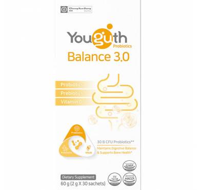 YOUGUTH PROBIOTICS balance 3.0 vitamin D (2g x 30 sachet) 60g